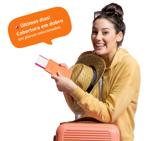 Viajante feliz no Feriado de Páscoa